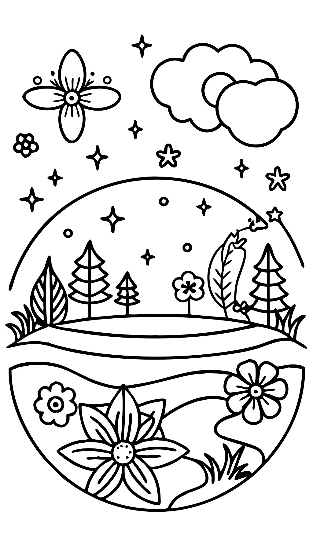 easy relaxing coloring pages